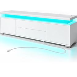 Tv Stand with LED Lights 