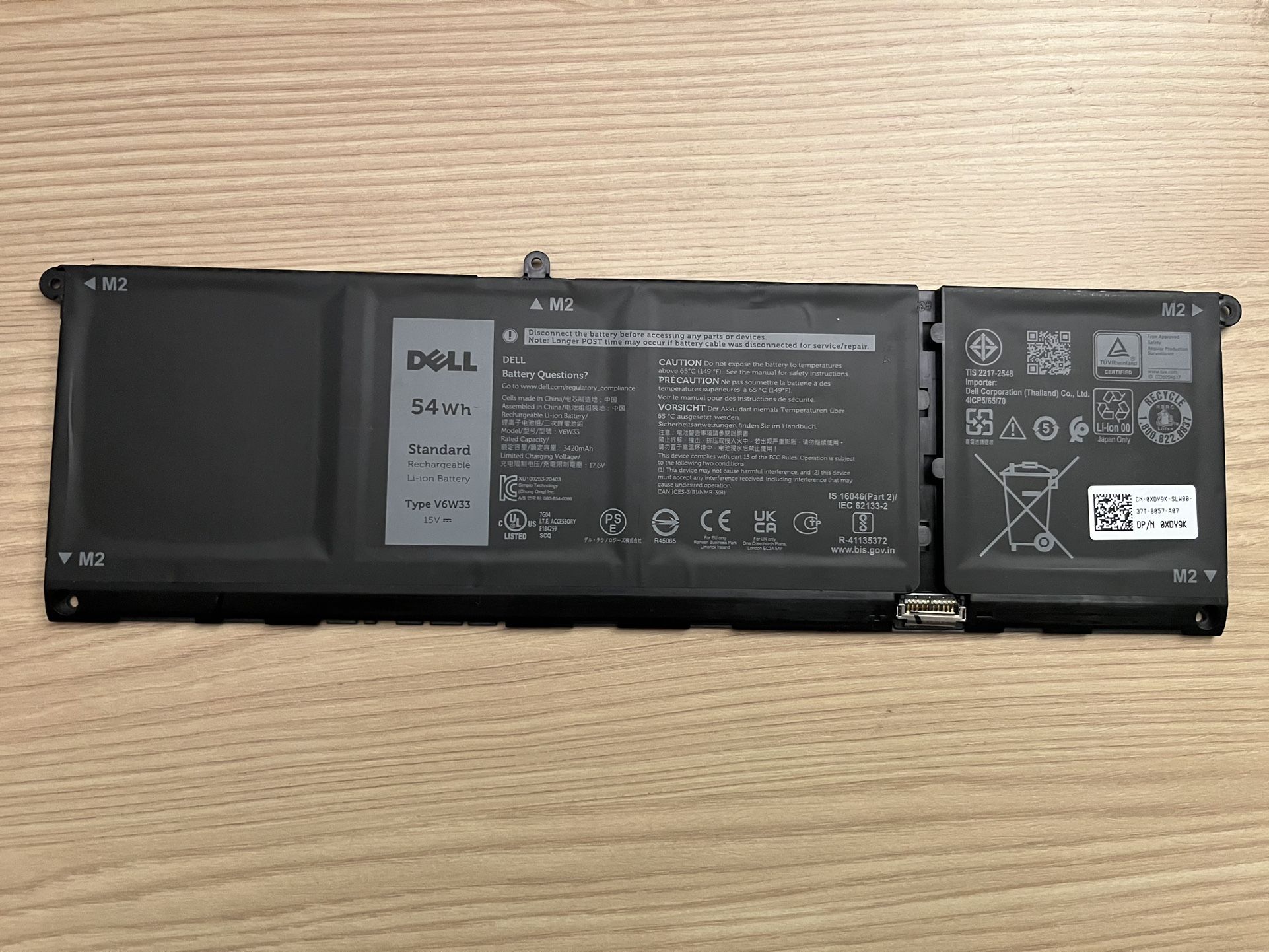 Dell V6W33 Battery