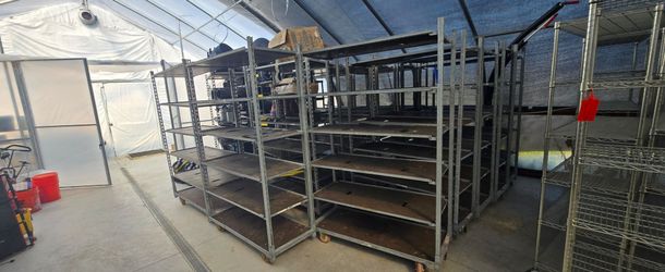 Heavy-Duty Commercial Rolling Racks / Carts – Farm, Warehouse, Grow Room