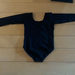 Girls Black Ballet Top Size 15