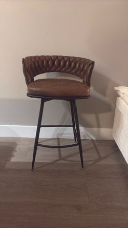 Kymberlynn Swivel Upholstered Low Back Bar & Counter Stool With Metal Frame (Set of 2)