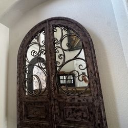 Antique Front Door Mirror 