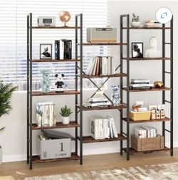 Triple Wide 5 Tier Bookshelf - YJ12