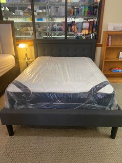 Full-Size Bedframe + DreamCloud Mattress