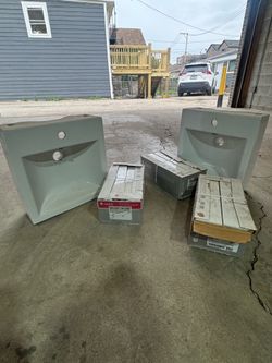 Sinks and tile