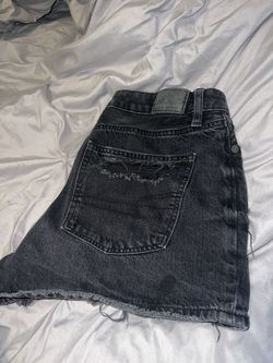 American Eagle Distressed Black Shorts