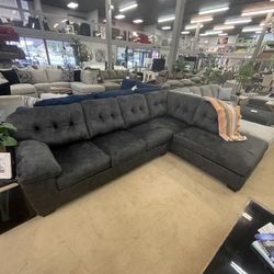 Accrington Granite 2pc L Shape Sectional Sofa w/ Chaise