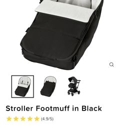 Stroller Footmuff In Black $90