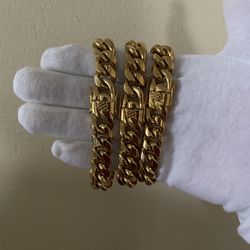 Cuban link bracelets (12mm)