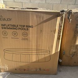 18ft X 48inch New Swimming Pool With Ladder And Pump Included 