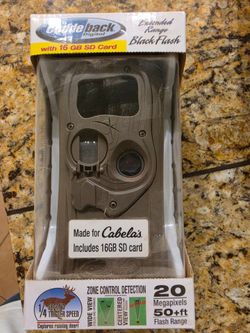 Cuddeback Digital Black Flash Trail Camera with 16GB SD Card