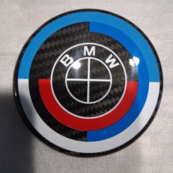 BEAUTIFUL CARBON FIBER BMW  EMBLEM COVER