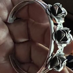 Vintage Sterling Silver 925 Cuff Bracelet