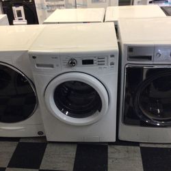 #188 Used White GE Front Load  Washer