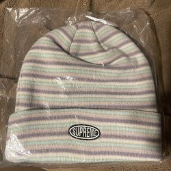 Supreme FW22 Multi Stripe Beanie Purple 