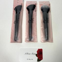 Bundle Lot of 3 E.L.F. Flawless & Angled 84308/84022 Face Brushes