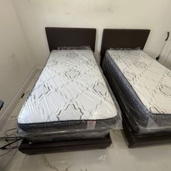 Twin Size Beds ⚜️ Camas Tamaño Twin 🚚(Immediate-Delivery)💨