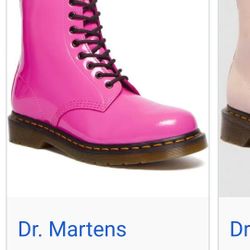 Pink DOC MARTENS  BOOTS