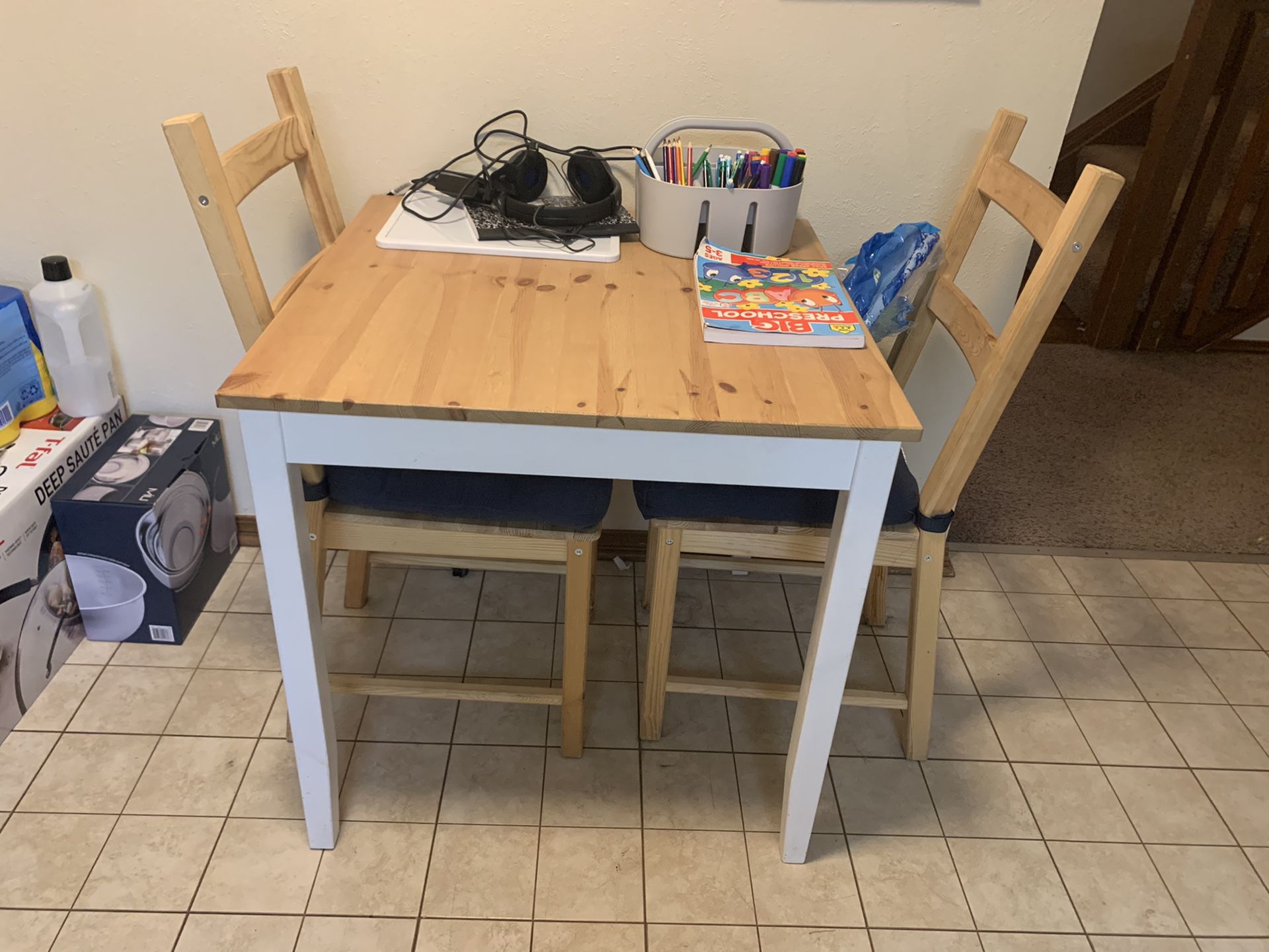 IKEA kitchen table + 2 chairs