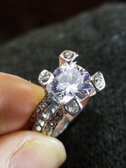 Women's wedding engagement promises ring size 6