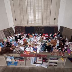 300 Beanie Babies, Disney Plush, Etc!