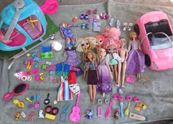 Barbie bundle all for $35 used condition car helicopter clothes accessories shoes 👞 etc