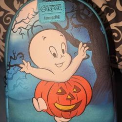 Casper The Friendly Ghost Loungefly Backpack Purse, NEW
