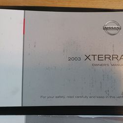 Owners Manual Nissan 2003 Xterra