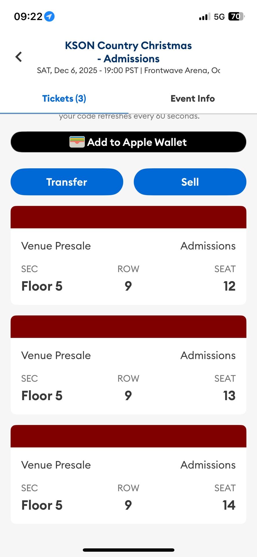 KSON Christmas Country Concert