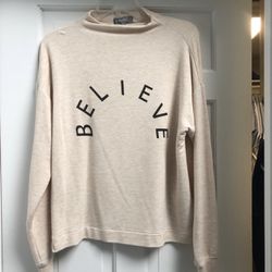 Size small believe Top