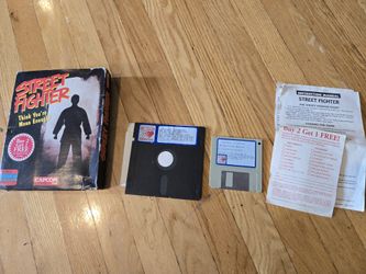 Street Fighter Dual Pack 3.5 And 5.25 Disks. 1992 Edition