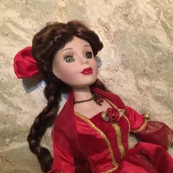 Disney Princess Belle Porcelain Doll