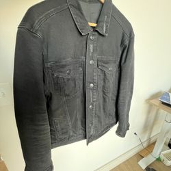 Black Denim AllSaints Jacket - Slim Fit - Sz M