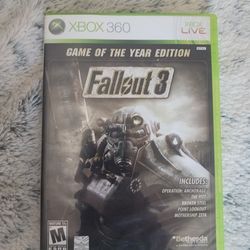Fallout 3 game of the year cib xbox 360 game