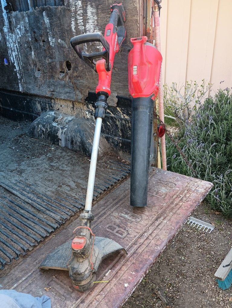 Craftsman 20 volt Weed Whacker And Leaf Blower.