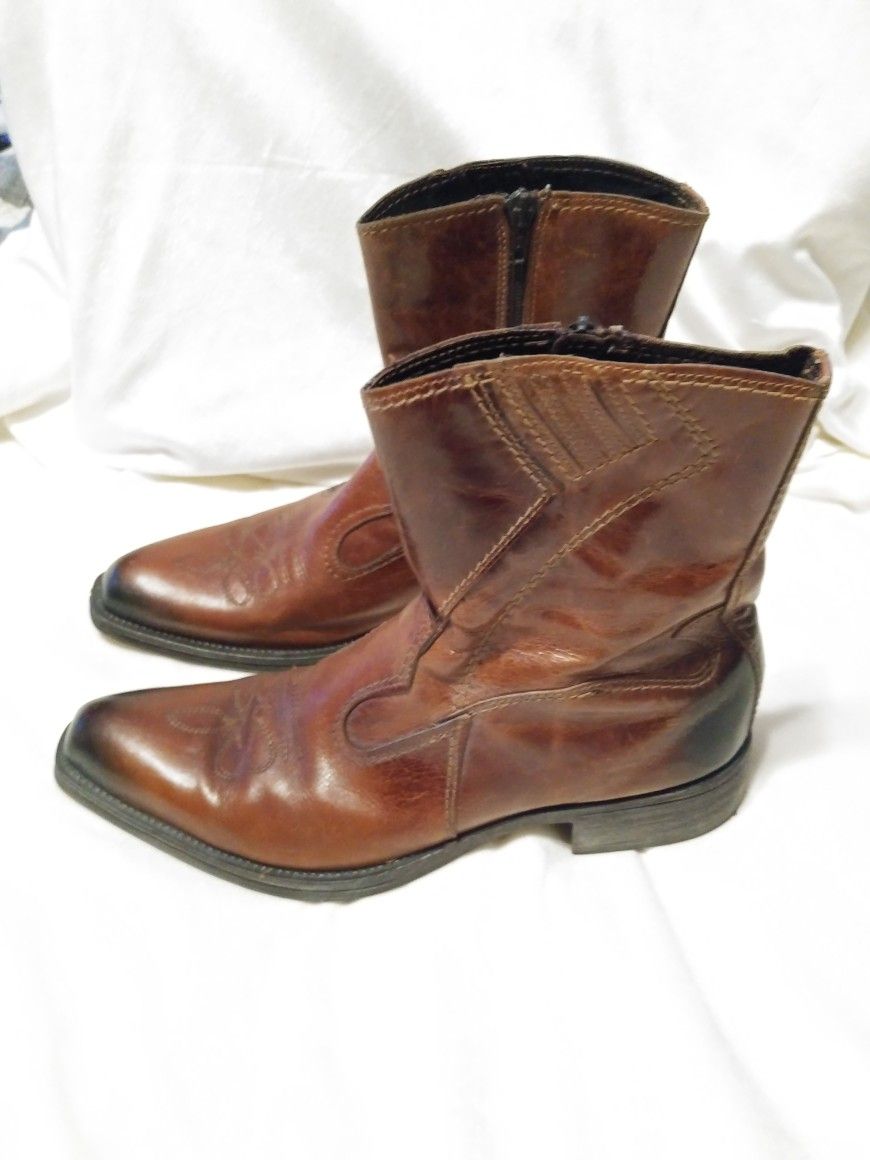Men's Aldo Leather Western Cowboy Boots. Size 42 or 9