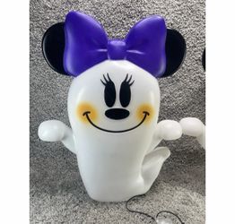 Disney 2 ft Disney LED Lighted Stylized Minnie Mouse Ghost Halloween Blow Mold