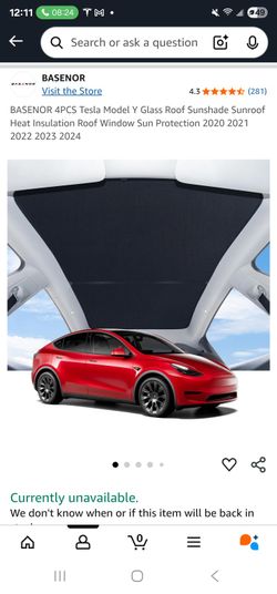 MODEL Y - SUNROOF - NEVER USED