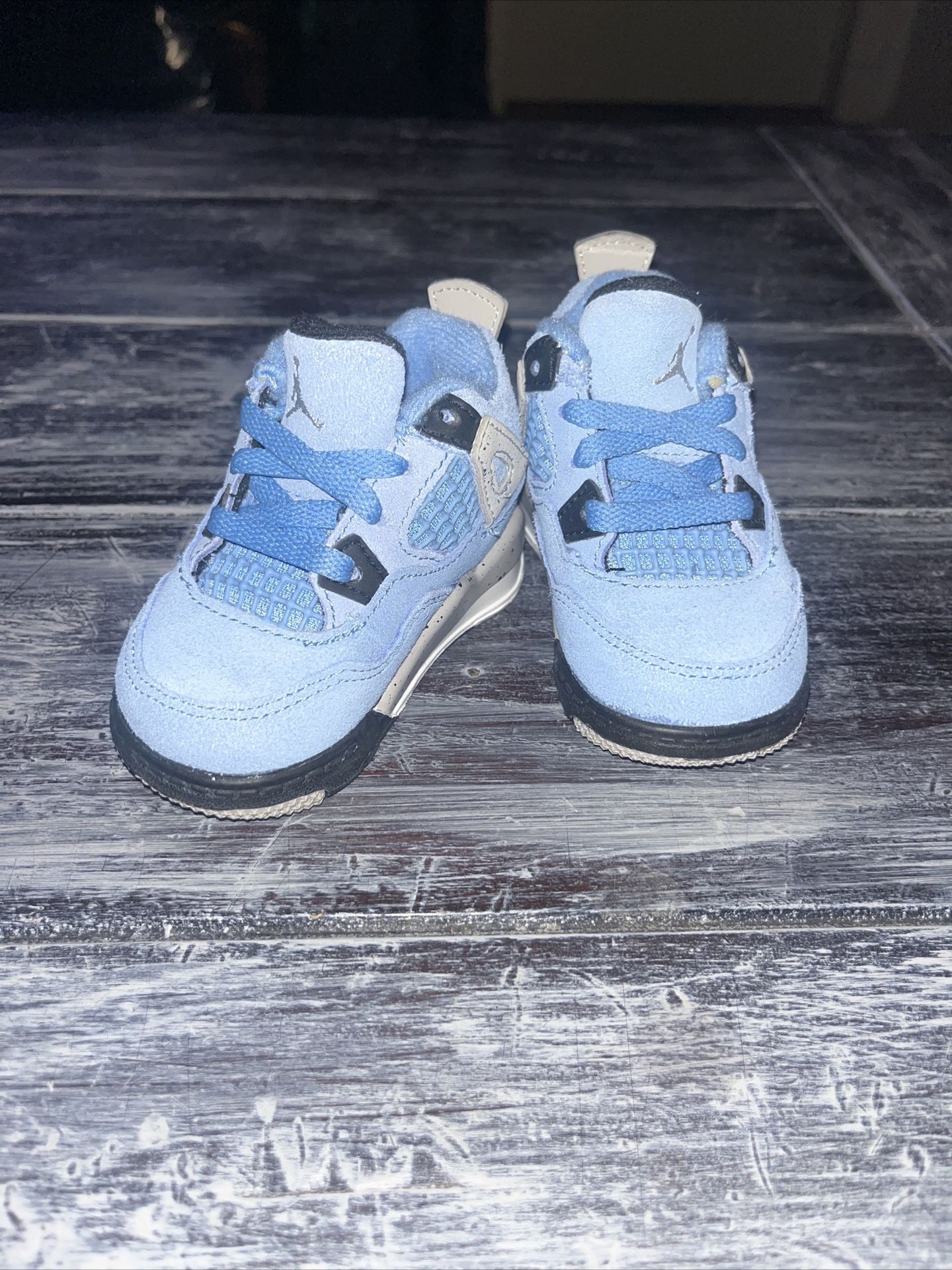Nike Authentic Air Jordan 4 Retro UNC University Blue Toddler Baby Boy Size 3C