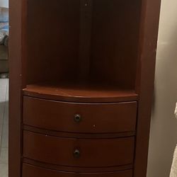 Wooden Corner Hutch 68" Tall 21 1/2 inches wide