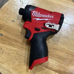 Milwaukee M12 FUEL 12V Lithium-Ion Brushless Cordless 1/4 in. Hex Impact Driver (Tool-Only)