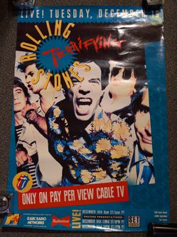 Rolling Stones original Terrifying poster
