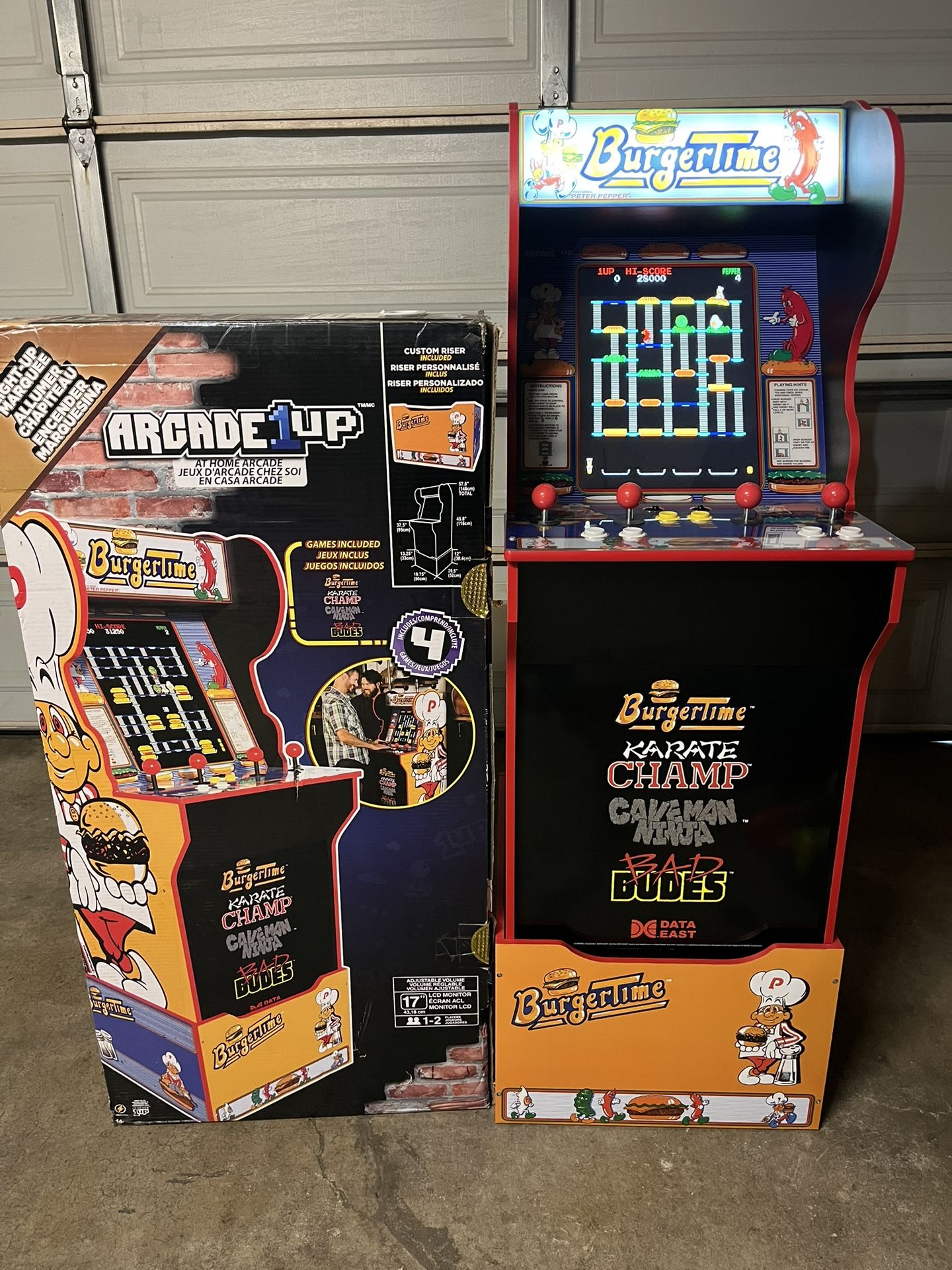Burger Time Limited Edition Arcade1up BurgerTime Arcade