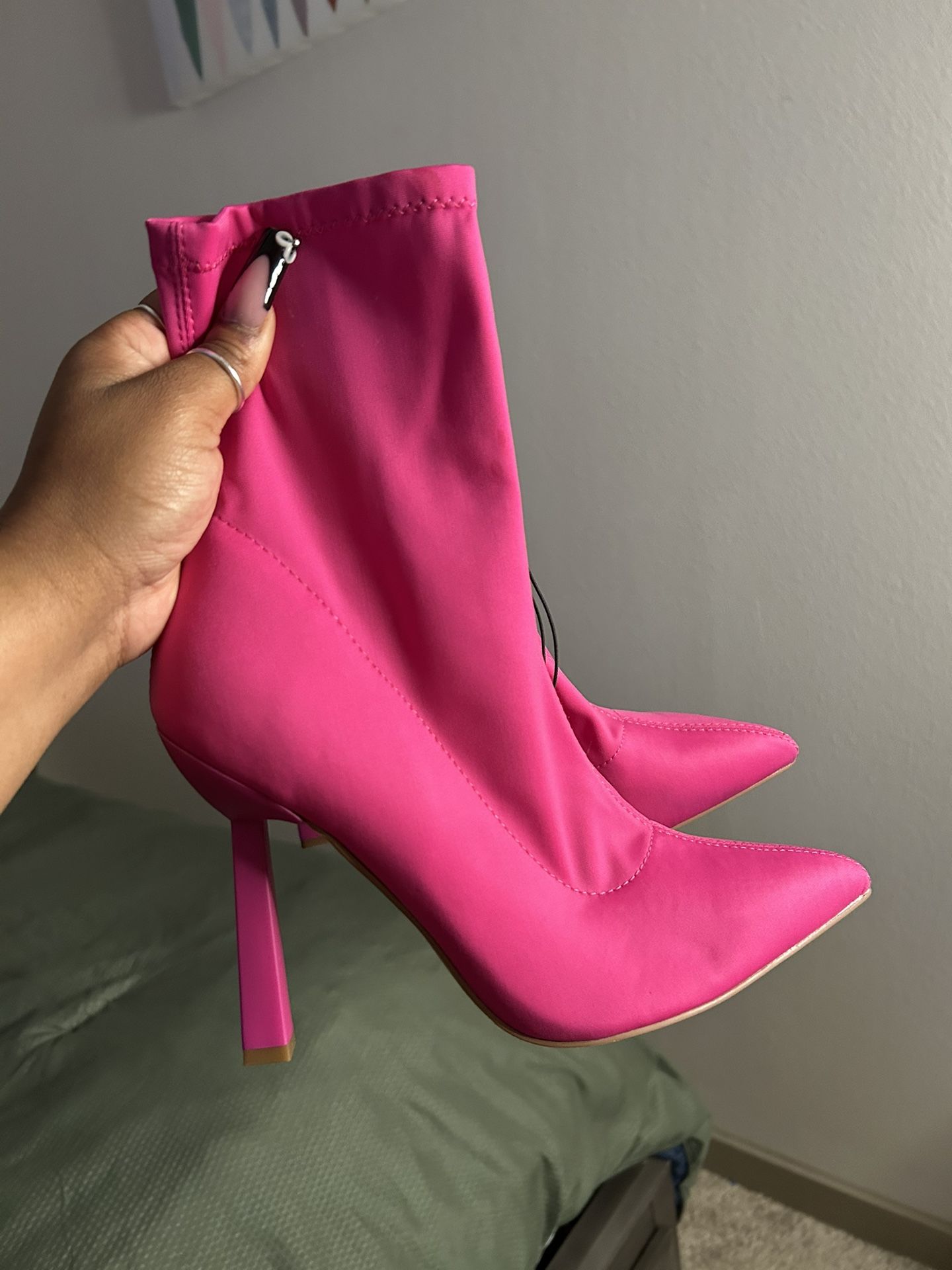 Pink boots