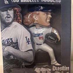 This is a Dustin May Los Angeles Dodgers 2020 World Series Champions bobblehead