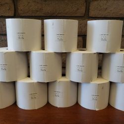 4x6 Top Coated Direct Thermal Rolls 475 Labels Lot 12
