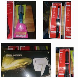 🆕️   💲SAVE $2  TODAY💲 CURLING IRONS AND BLOW DRYER WITH MOUNT. $10 EACH