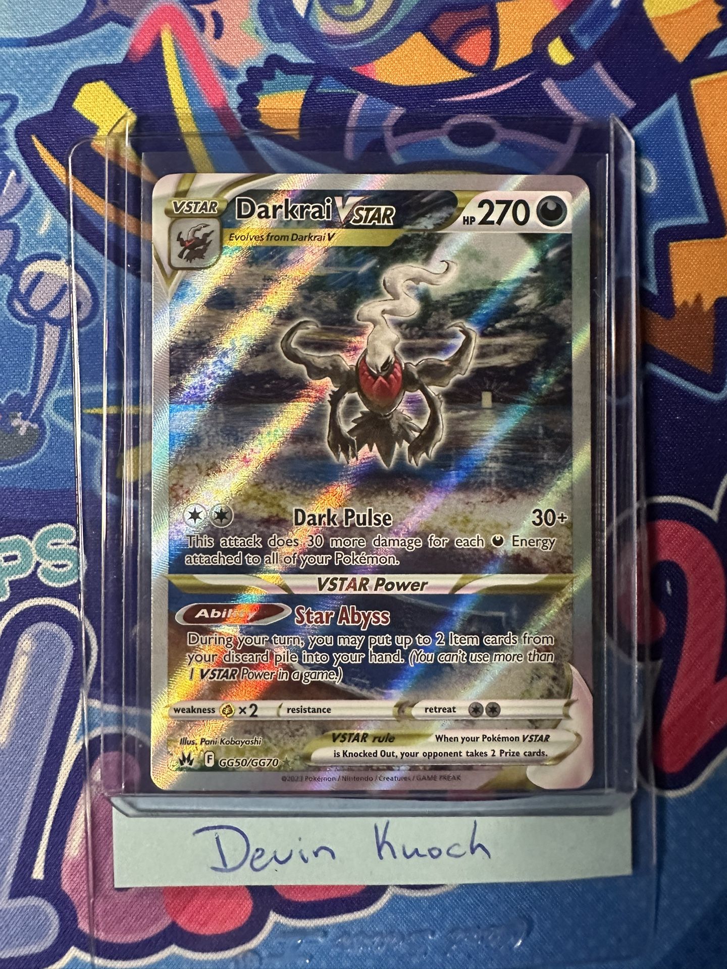Darkrai VSTAR #GG50 Pokemon Crown Zenith