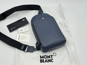MONTBLANC EXTREME 3.0 BLUE LEATHER SLING BAG / BACKPACK NEW 100% GENUINE ~$1525