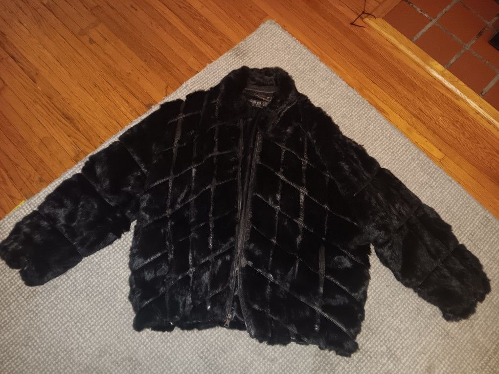 Knoles & Carter Men's Faux Fur Coat